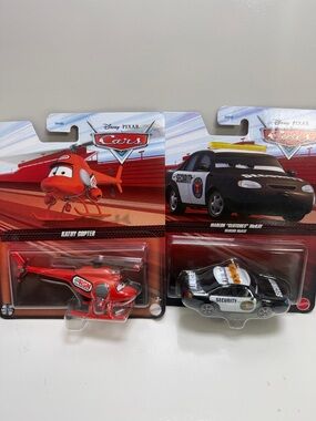 Disney Cars Kathy Copter & Security Car 2-Pack - Red & Black